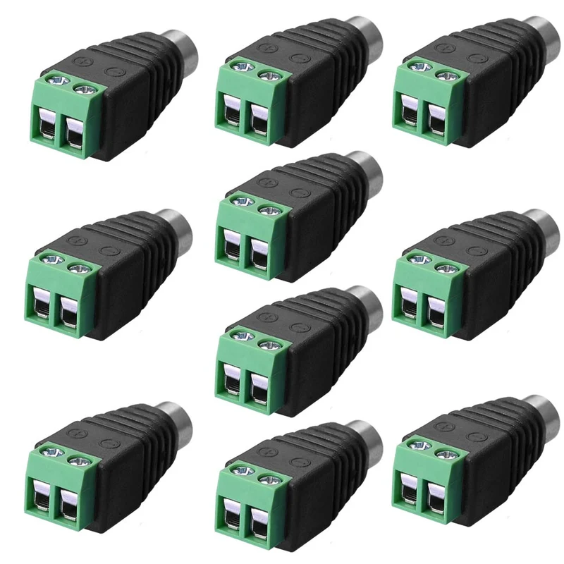 RCA Adapter Terminalblock Cinch Schraubanschluss | euroharry
