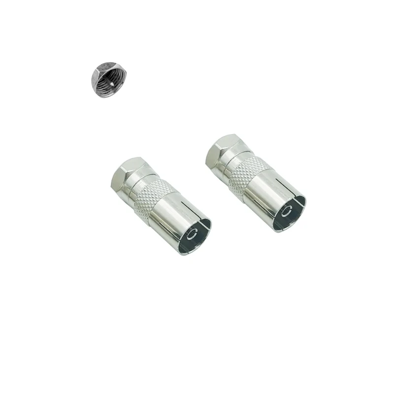 SAT Antennen-Adapter IEC auf F-Stecker – 2 Stück | euroharry