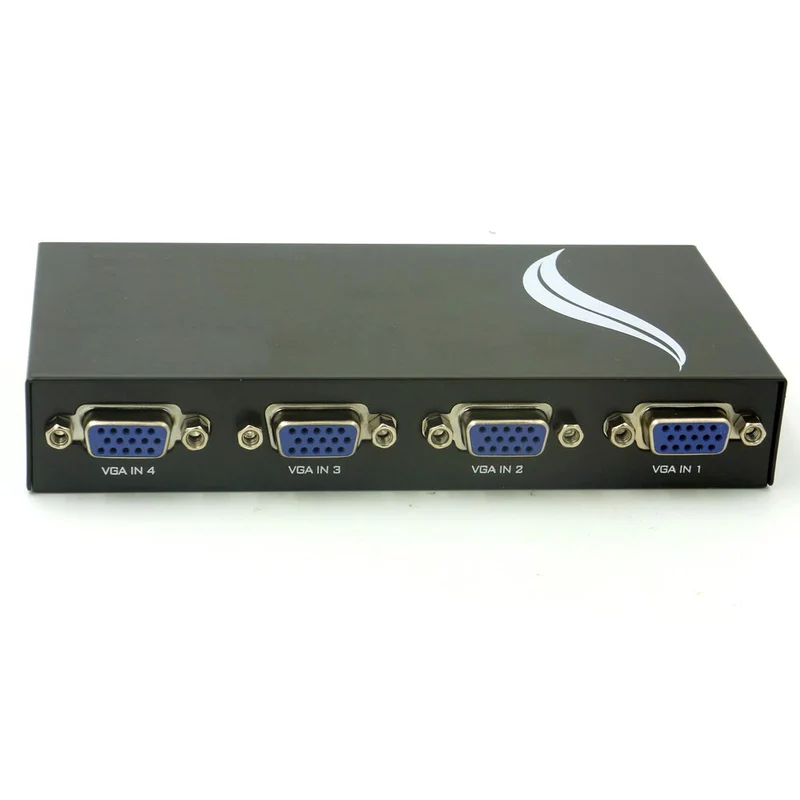 VGA Umschalter 4-Port – 4 PC auf 1 Monitor, max. 1600×1280 | euroharry
