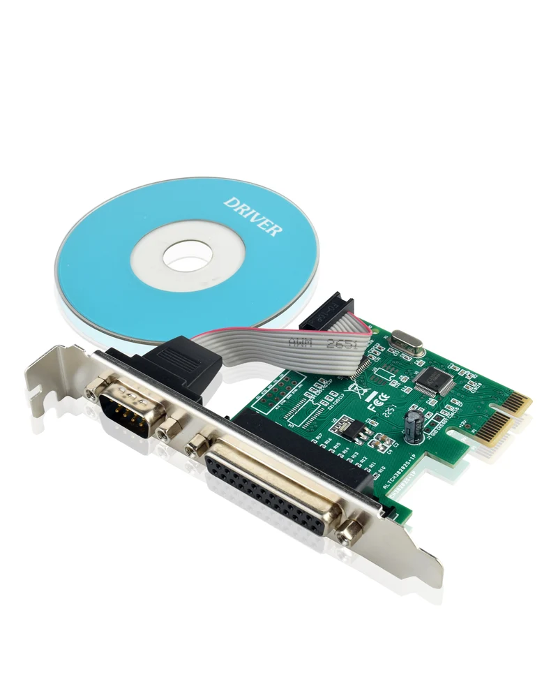 PCI-E Karte RS232 DB9 + LPT DB25 Kombo-Adapter | euroharry
