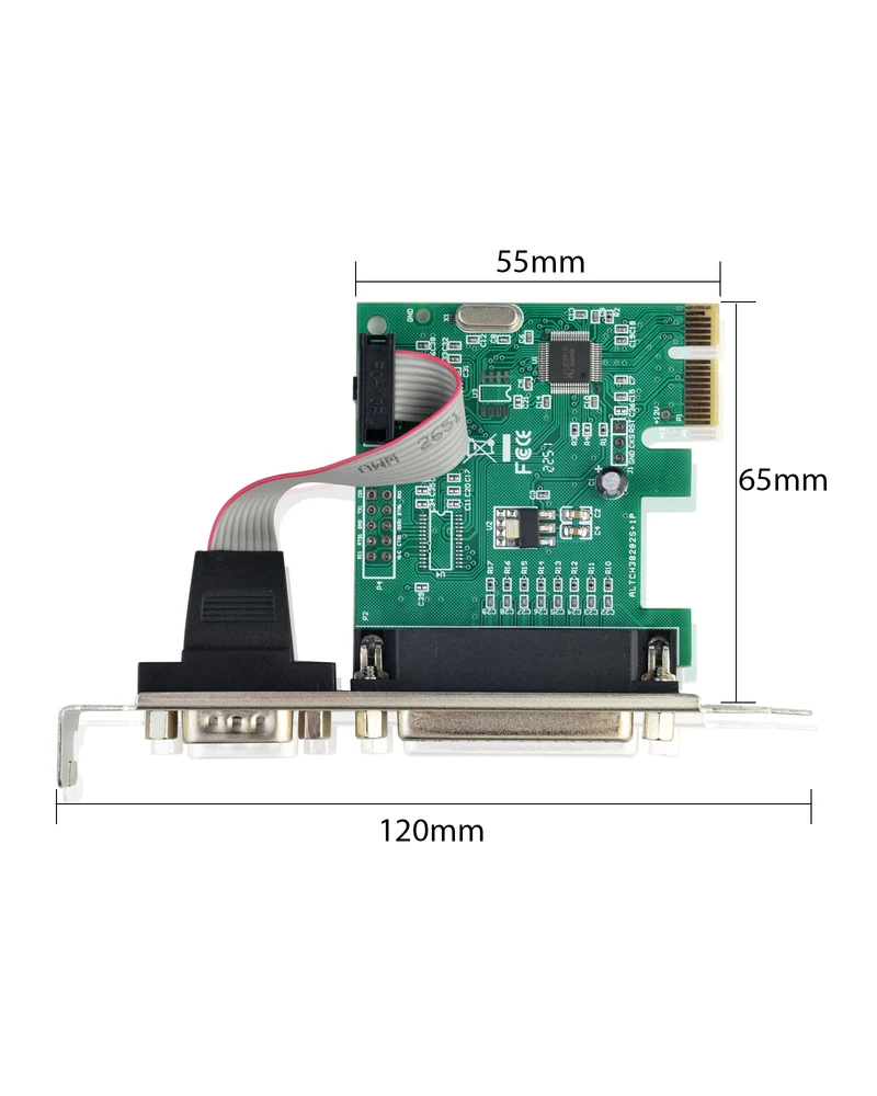 PCI-E Karte RS232 DB9 + LPT DB25 Kombo-Adapter | euroharry