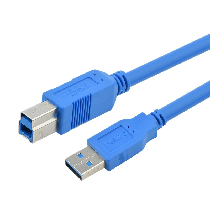 USB 3.0 Druckerkabel Typ A auf B – 0,6 m / 3 m | euroharry