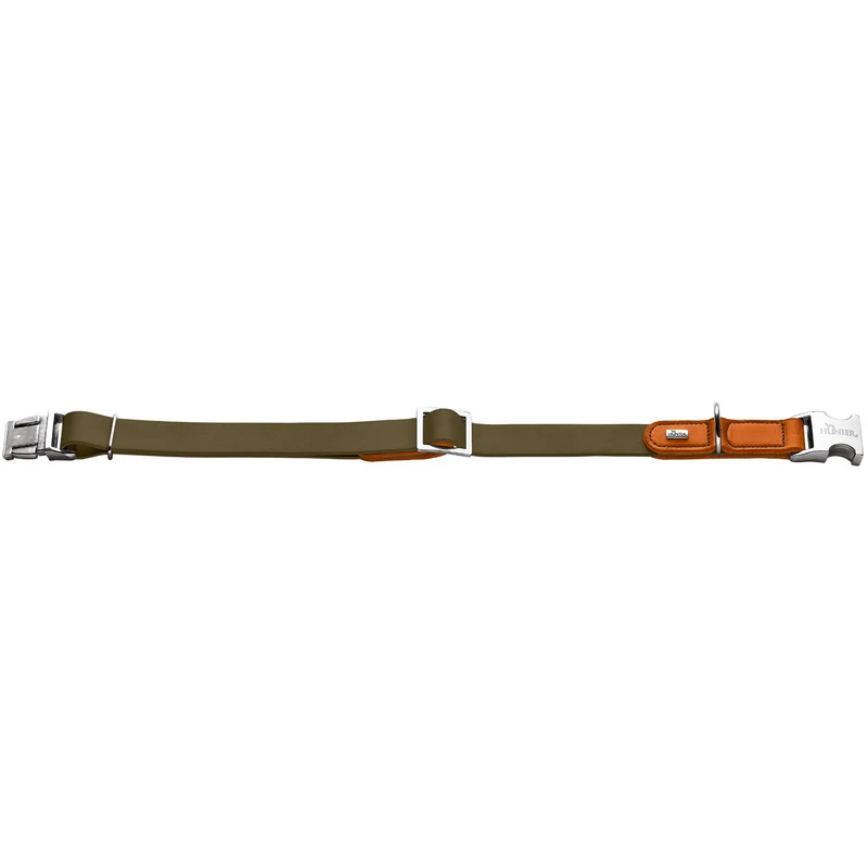 Halsung Wolmar BioThane® x Leder Alu-Strong