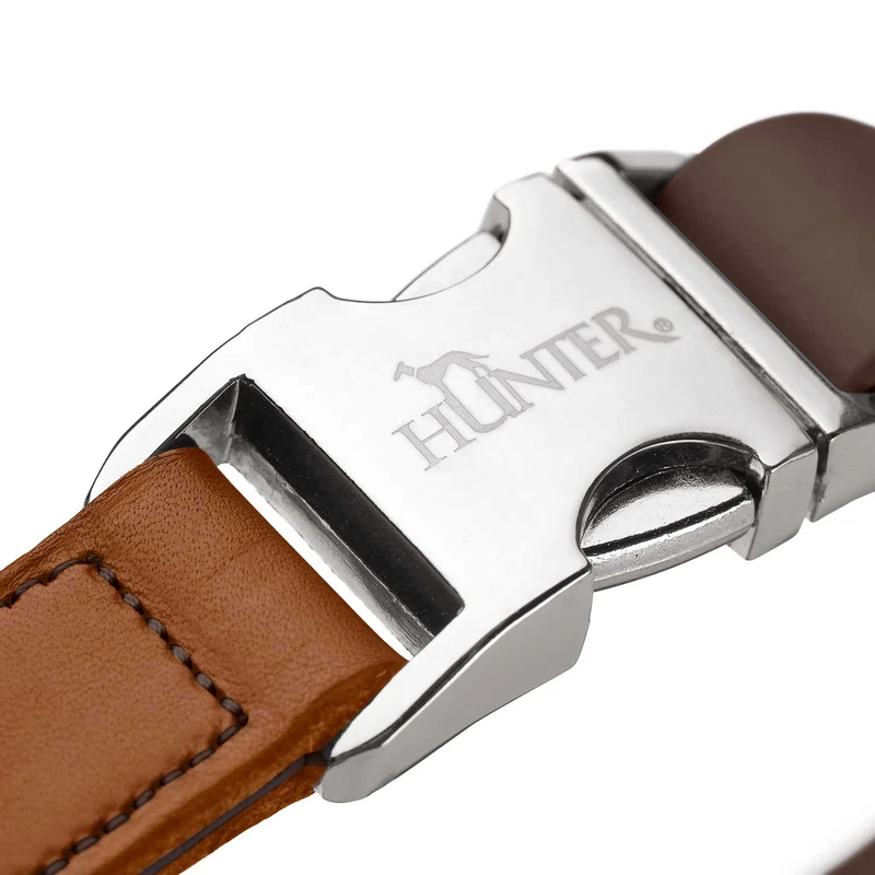 Halsung Wolmar BioThane® x Leder Alu-Strong