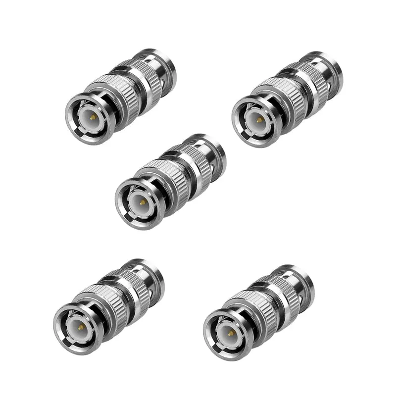 BNC Stecker auf Stecker Koaxial-Adapter CCTV – 5 Stück | euroharry
