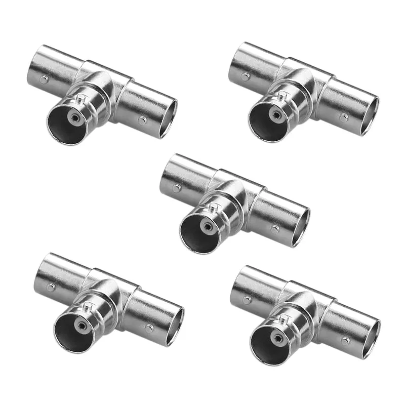 BNC-T Triple 3× Buchse Koaxial-Adapter – 5 Stück | euroharry