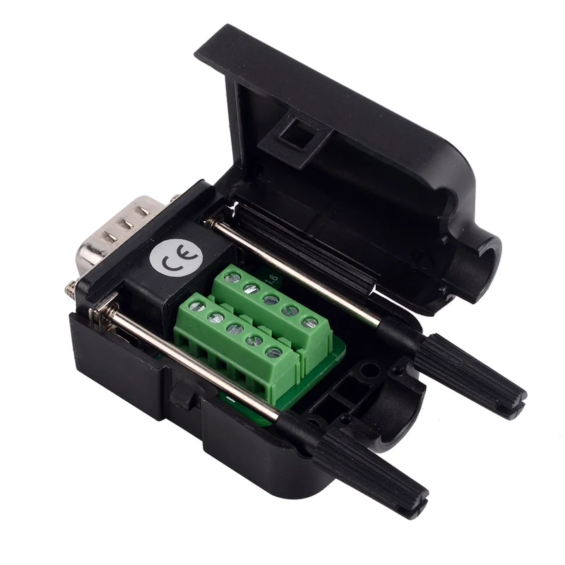 RS232 DB9 Buchse Klemmadapter mit Abdeckung – 9-polig | euroharry