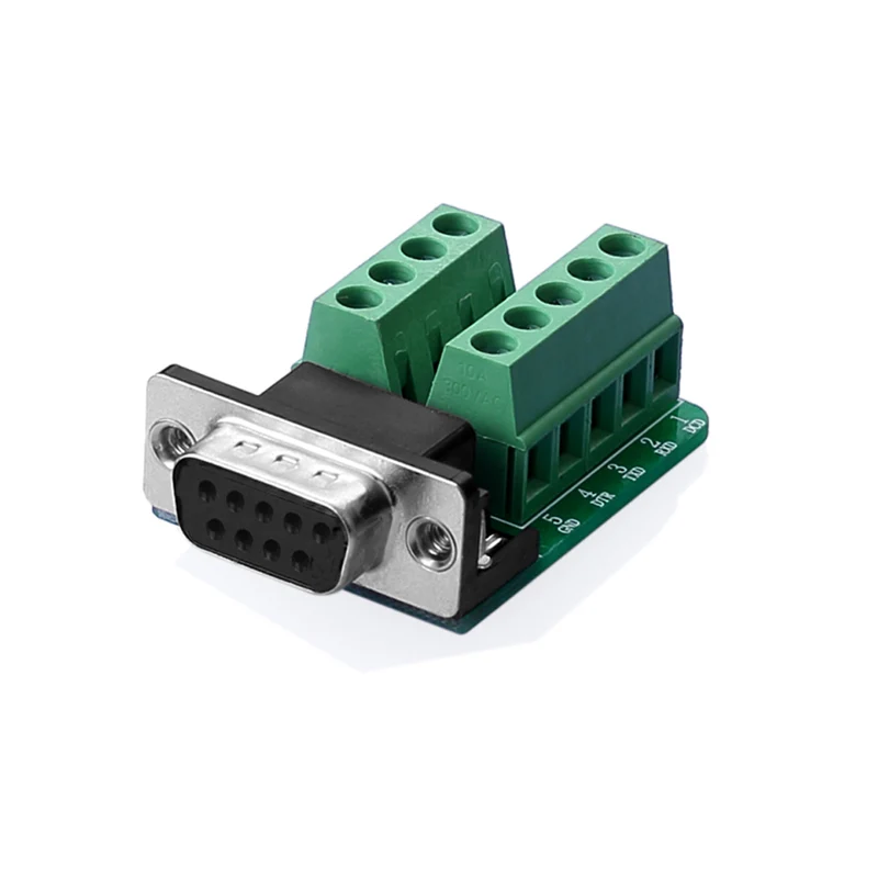 RS232 DB9 Buchse auf Schraubklemme – 9-polig Terminal Adapter | euroharry