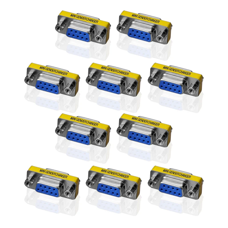 Gender Changer DB9 9 Pin Seriell RS232 D-SUB-Gender Konverter Buchse auf Buchse