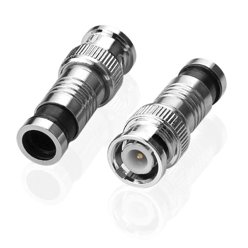 BNC Kompressions-Crimp-Stecker RG59 Goldpin – 5 Stück | euroharry