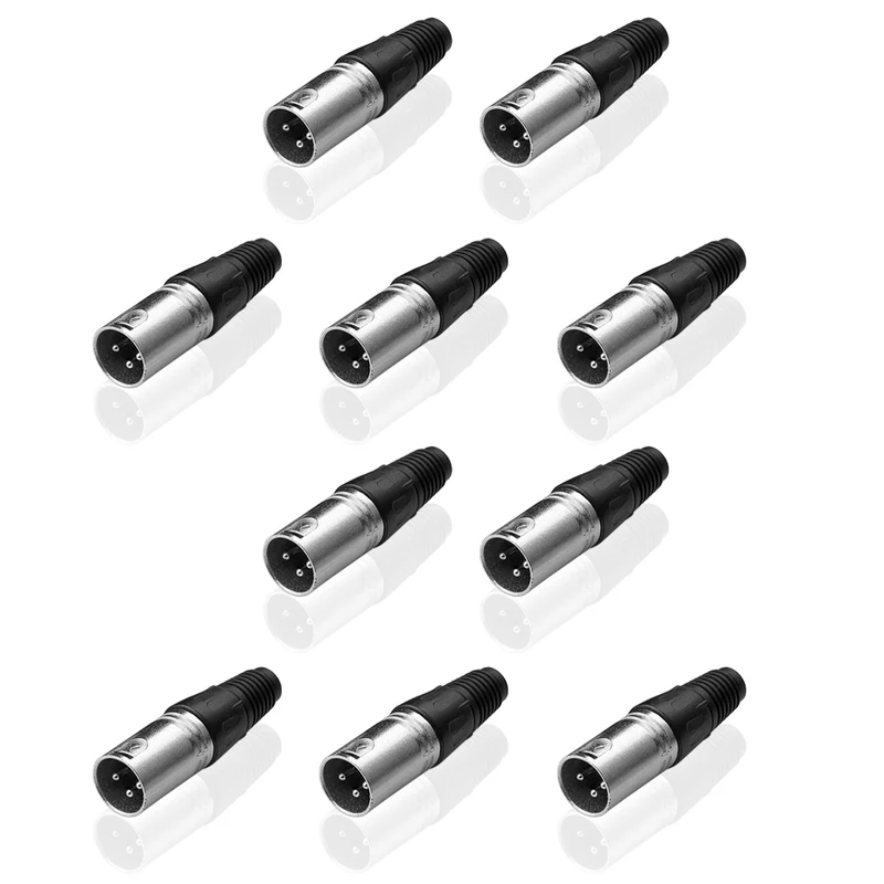 XLR Stecker Kupplung Stecker Buchse Mikrofonkabel 3 polig DMX Kabel Set