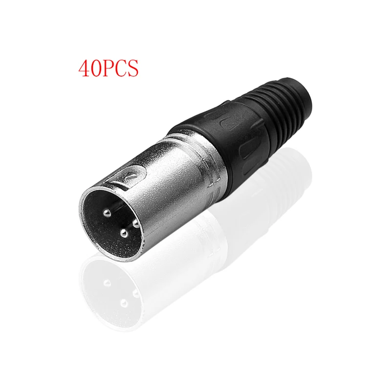XLR Stecker Kupplung Stecker Buchse Mikrofonkabel 3 polig DMX Kabel Set