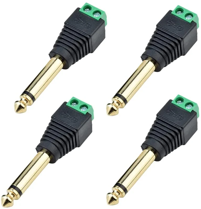 6,35 mm Klinke auf Terminal Block Adapter 2-polig | euroharry