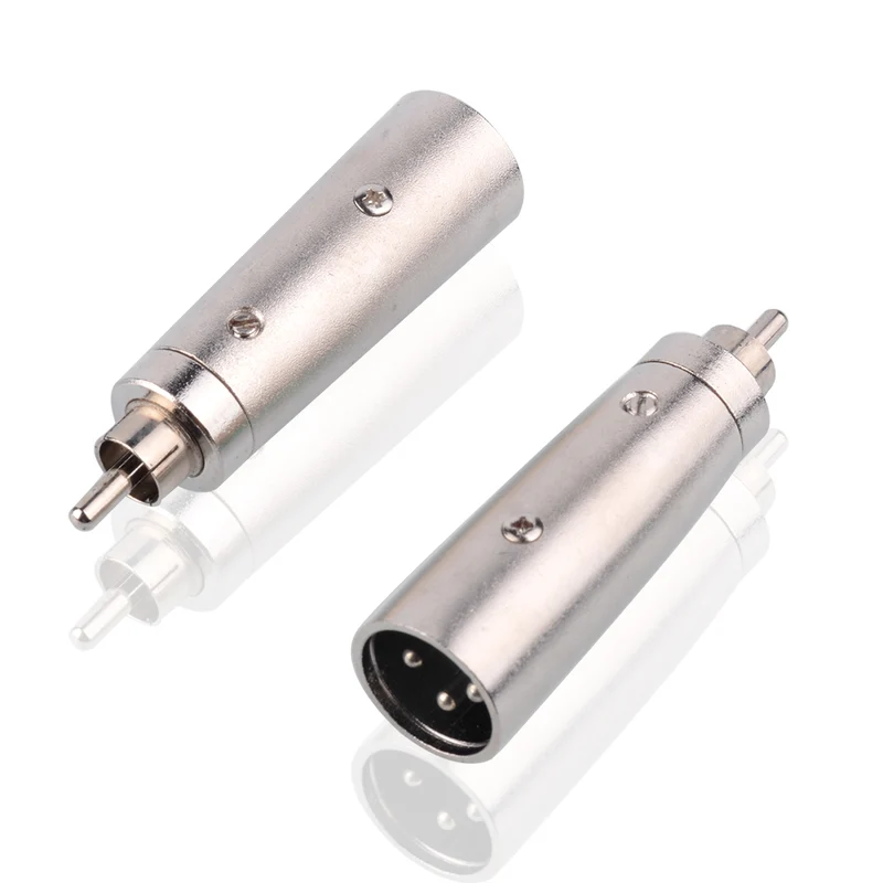 XLR Stecker auf RCA Stecker Adapter vernickelt | euroharry
