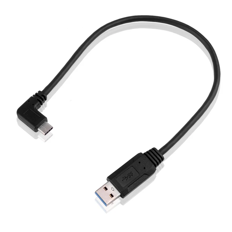 USB 3.0 auf USB-C 90° Winkelkabel 30 cm | euroharry