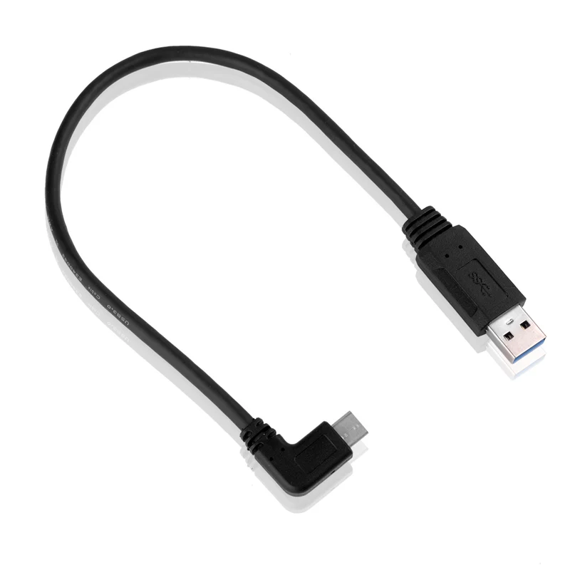 USB 3.0 auf USB-C 90° Winkelkabel 30 cm | euroharry