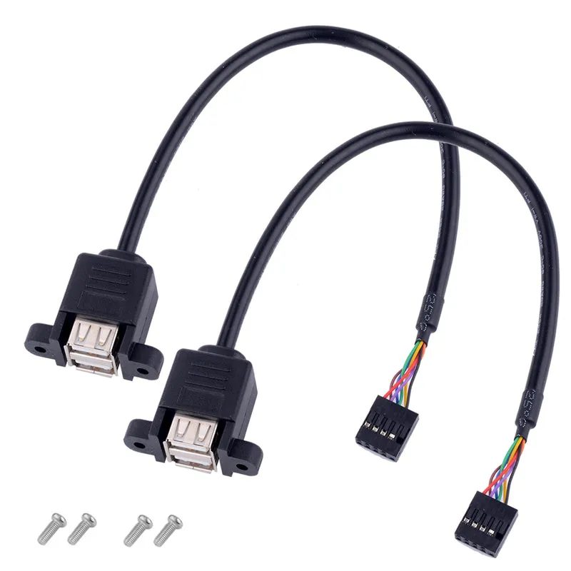 USB 9-Pin auf Dual USB 2.0 Verlängerung – 2er-Set | euroharry