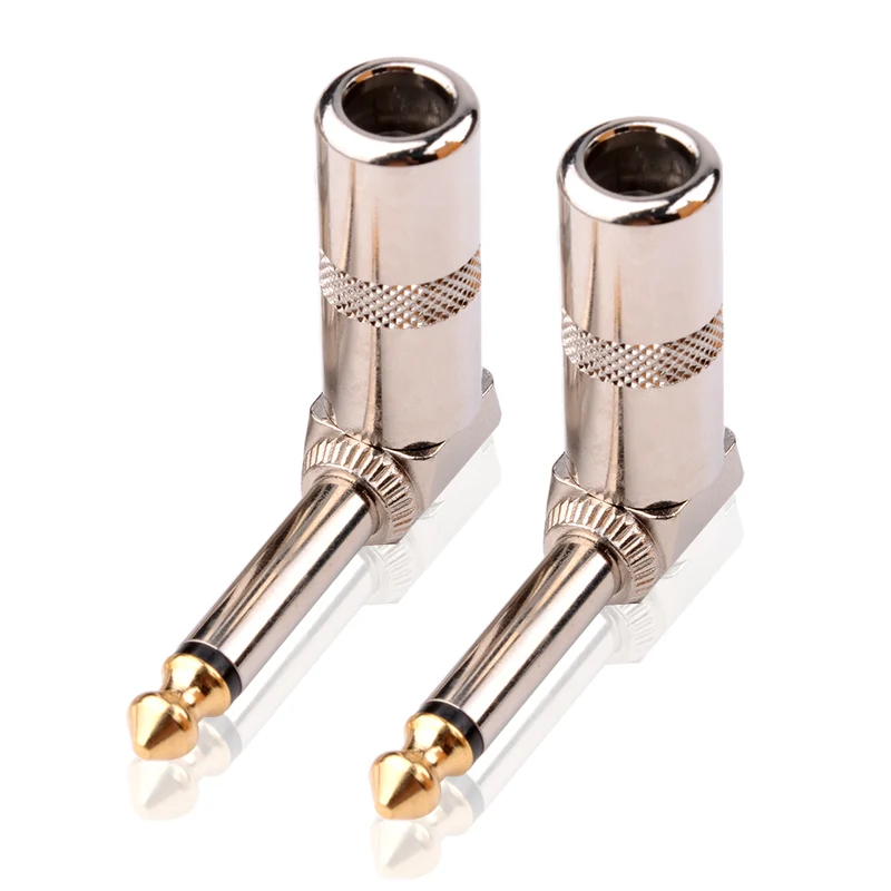 6,35 mm 90° Löt-Klinkenstecker – 2 Stück | euroharry