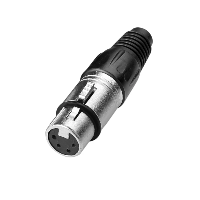 4-polige XLR Buchsenleiste Metallgehäuse | euroharry