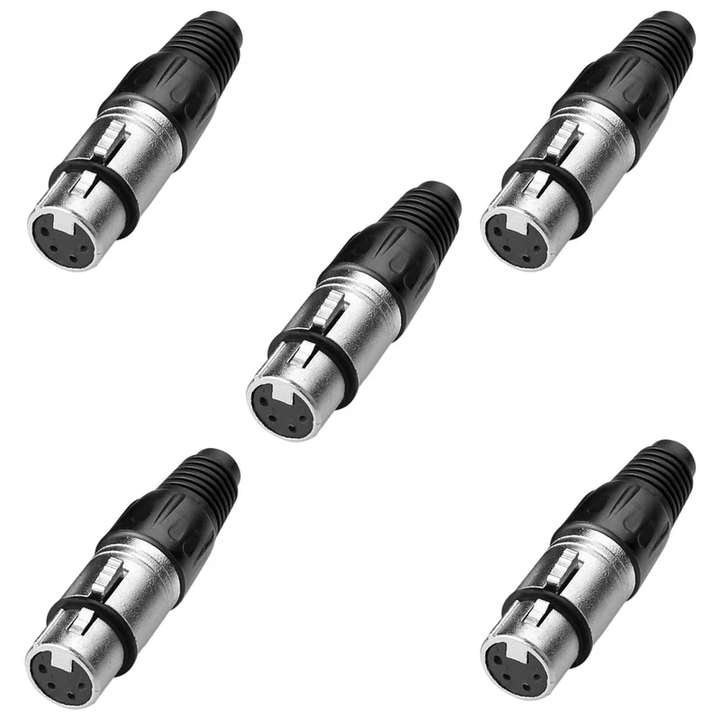 4-polige XLR Buchsenleiste Metallgehäuse | euroharry