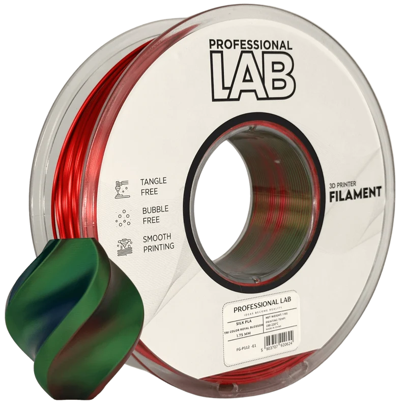 Professional Lab Silk PLA Tri Color Filament