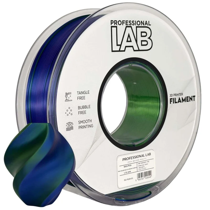Professional Lab Silk PLA Tri Color Filament