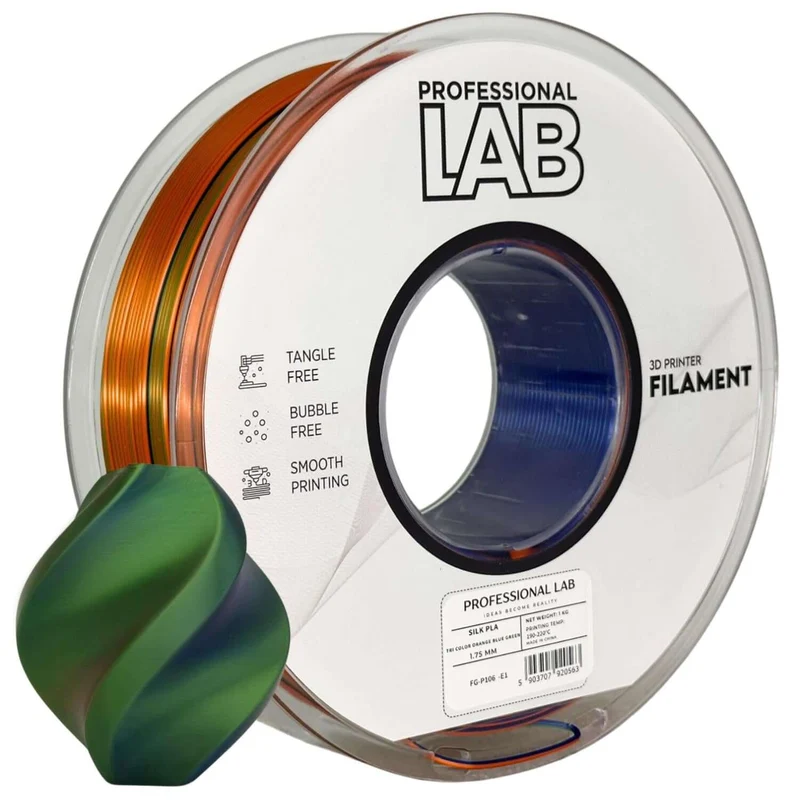 Professional Lab Silk PLA Tri Color Filament