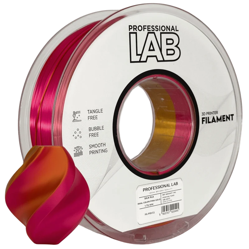 Professional Lab Silk PLA Dual Color Filament