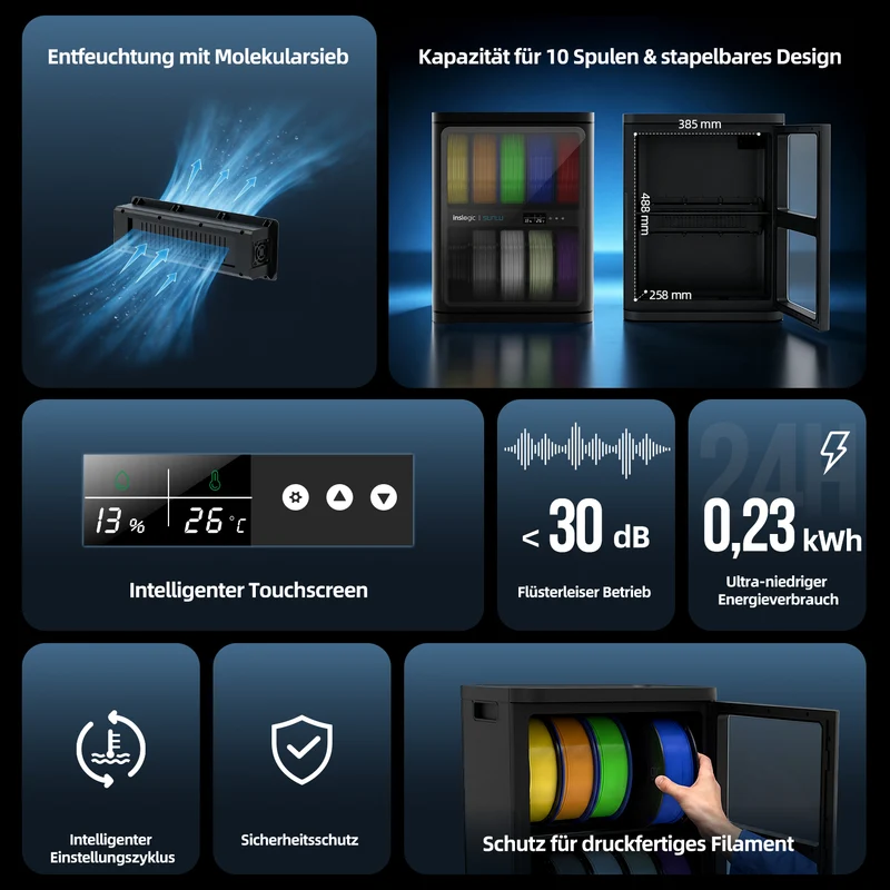 [Vorbestellung] FilaDC i10 Filament-Entfeuchtungsschrank