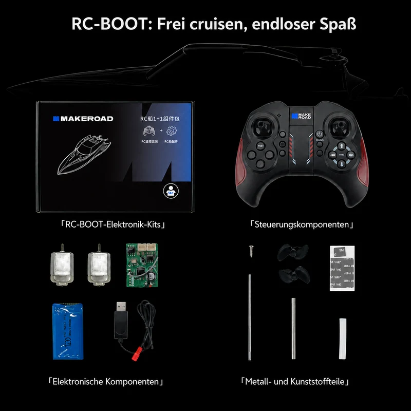 [Demnächst] Makeroad MakerKit RC-Boot Kit | MakerKit RC