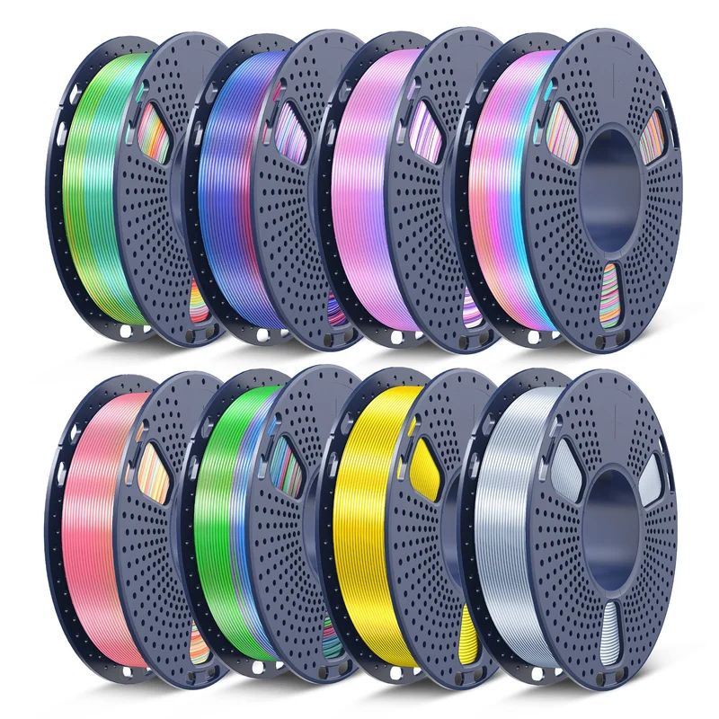 250g PLA, PLA+, PLA+2.0, PLA Meta Filament Bundle, 250g*8 Rollen Mehrfarbiges Filament-Bundle
