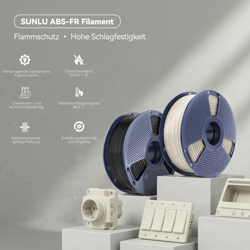 [15%OFF Flash Deal] ABS-FR (flammschützendes) 3D-Drucker-Filament 1KG