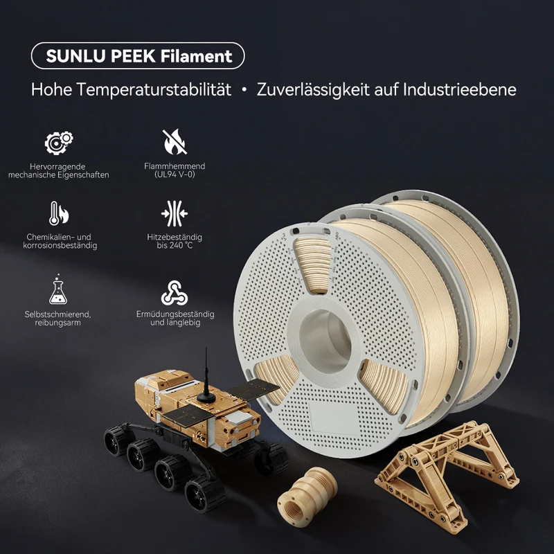 [15%OFF Flash Deal] PEEK(Polyether Ether Ketone) 3D-Drucker Filament 1KG