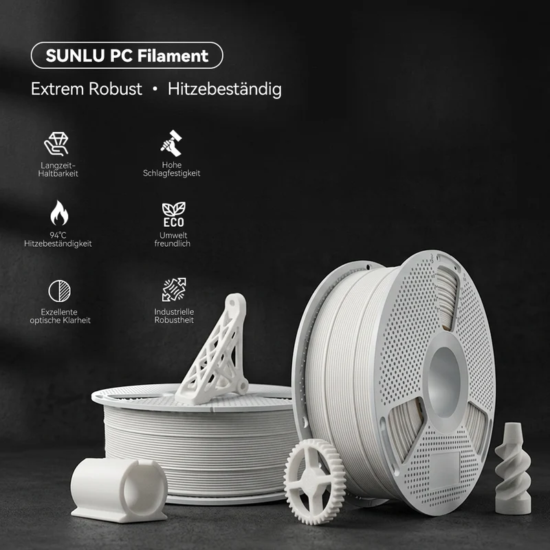 [15%OFF Flash Deal] PC (Polycarbonate) 3D Drucker Filament 1KG