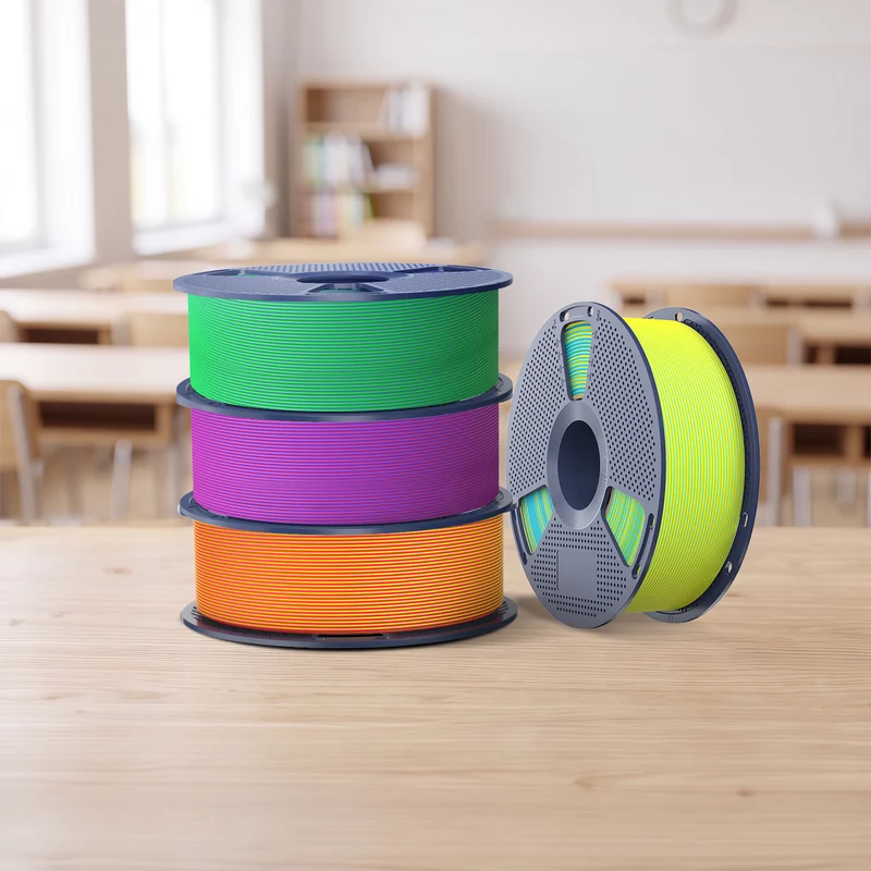 SUNLU PLA Matte Dual-Color 3D-Drucker Ästhetik-Filament 1KG, Nahtlose Zwei-Farb-Effekte & Weiches Matt-Finish