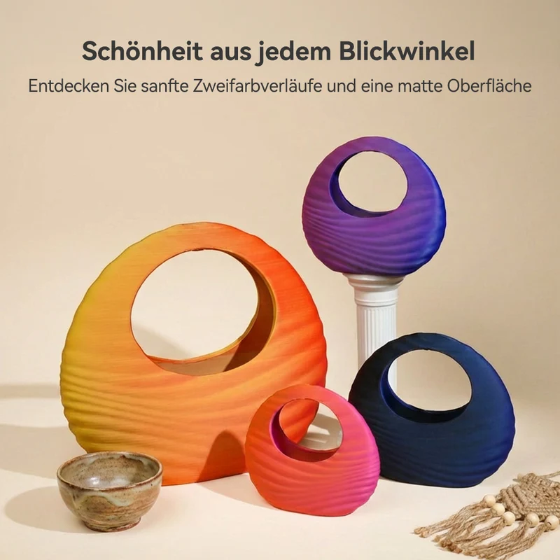 SUNLU PLA Matte Dual-Color 3D-Drucker Ästhetik-Filament 1KG, Nahtlose Zwei-Farb-Effekte & Weiches Matt-Finish
