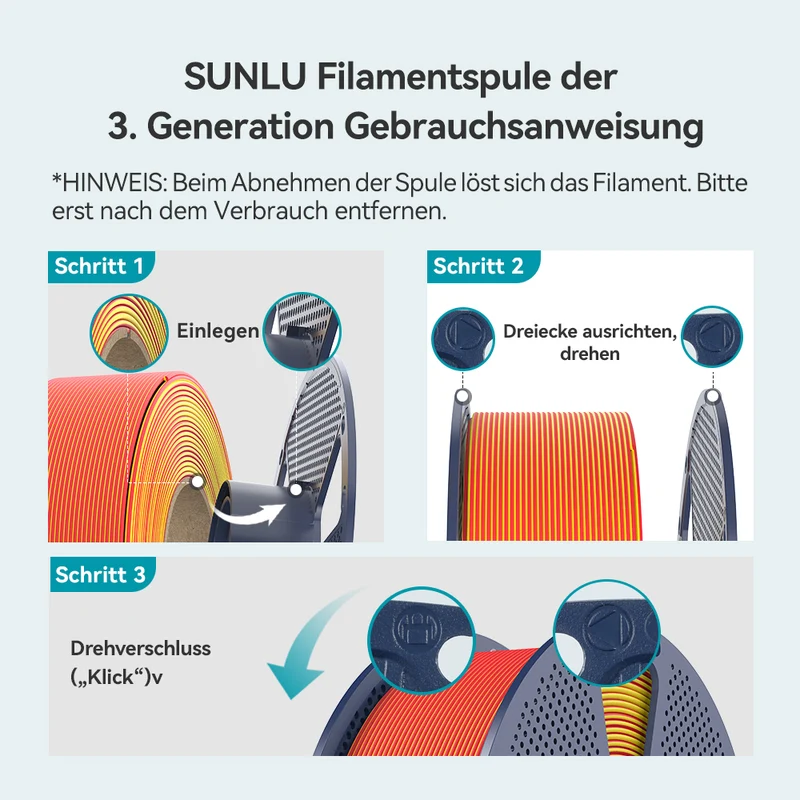 SUNLU PLA Matte Dual-Color 3D-Drucker Ästhetik-Filament 1KG, Nahtlose Zwei-Farb-Effekte & Weiches Matt-Finish