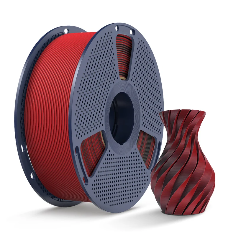 SUNLU PLA Matte Dual-Color 3D-Drucker Ästhetik-Filament 1KG, Nahtlose Zwei-Farb-Effekte & Weiches Matt-Finish