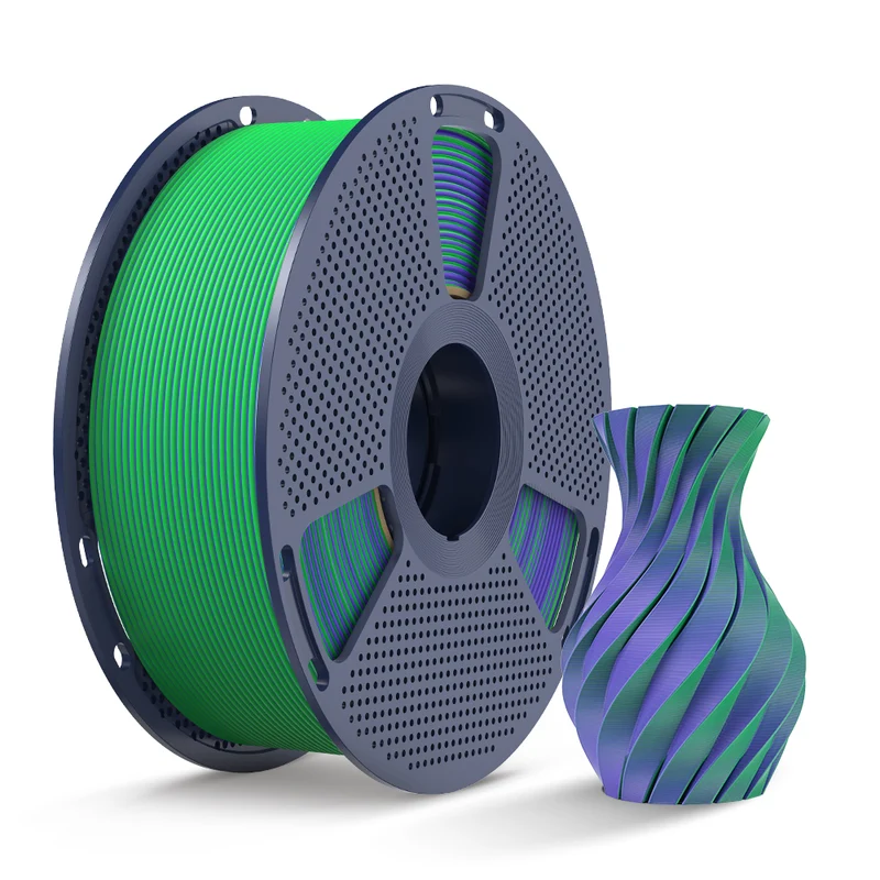 SUNLU PLA Matte Dual-Color 3D-Drucker Ästhetik-Filament 1KG, Nahtlose Zwei-Farb-Effekte & Weiches Matt-Finish