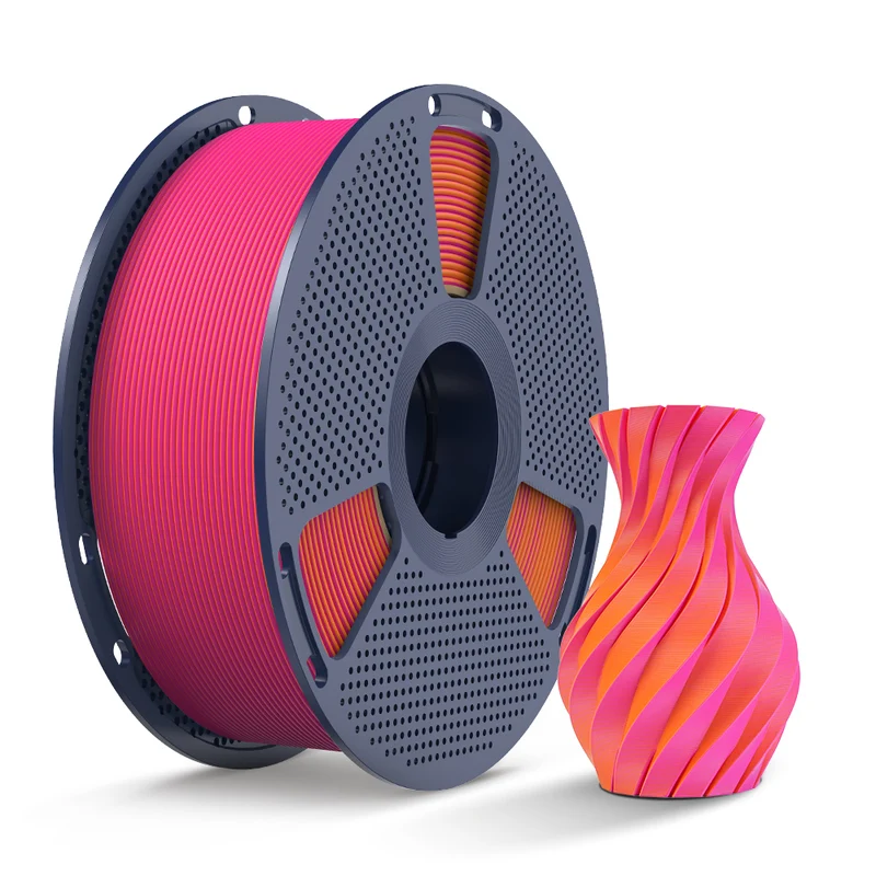 SUNLU PLA Matte Dual-Color 3D-Drucker Ästhetik-Filament 1KG, Nahtlose Zwei-Farb-Effekte & Weiches Matt-Finish