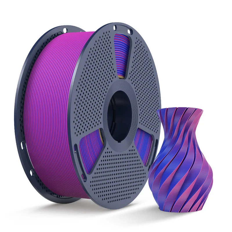 SUNLU PLA Matte Dual-Color 3D-Drucker Ästhetik-Filament 1KG, Nahtlose Zwei-Farb-Effekte & Weiches Matt-Finish