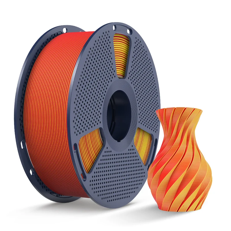 SUNLU PLA Matte Dual-Color 3D-Drucker Ästhetik-Filament 1KG, Nahtlose Zwei-Farb-Effekte & Weiches Matt-Finish