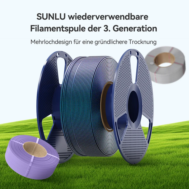 SUNLU PLA Galaxy Ästhetisches Filament 1KG, Farbwechselndes PLA-Filament, Funkelndes Ultrafines Perlmuttpulver