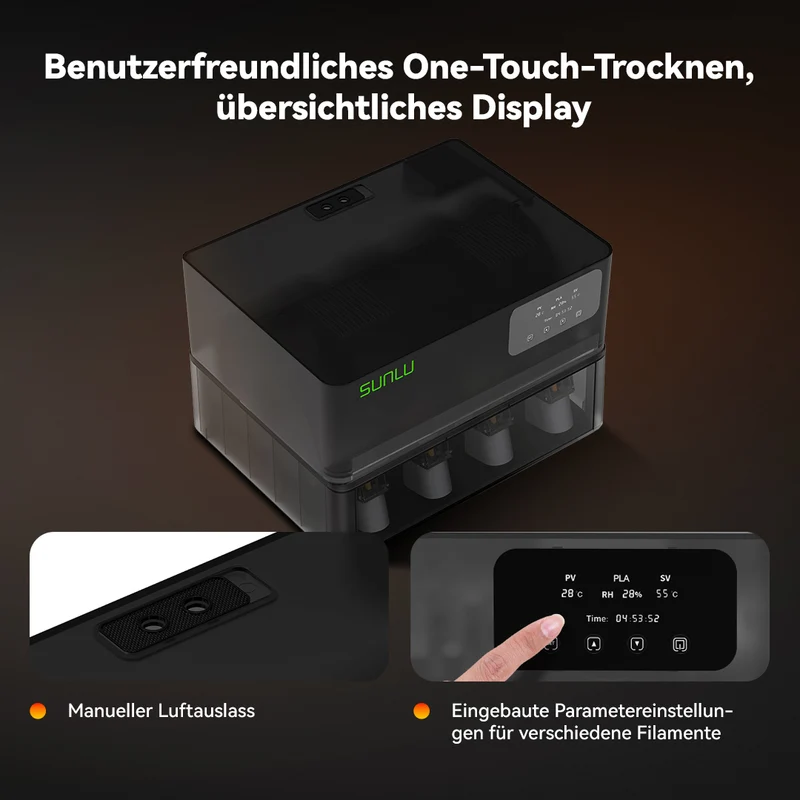 SUNLU AMS Heizgerät, AMS Heater Upgrade für Ihr Bambu AMS, ermöglicht Trocknen während des Druckens