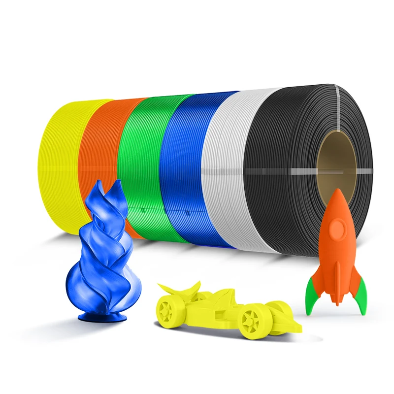 SUNLU Refill Filament 1KG, Nachfüll-Filament 1KG, PLA, PLA+, PLA+2.0, PETG Filament, Kompatibel mit 2025 SUNLU Mehrwegspulen der 3. Generation und BambuLab Mehrwegspulen, 1KG 1.75mm Filament