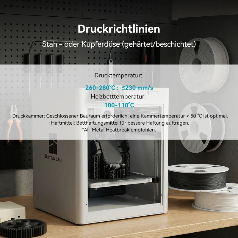 [15%OFF Flash Deal] PC-ABS 3D Drucker Filament, Hochleistungs 3D Filament 1KG