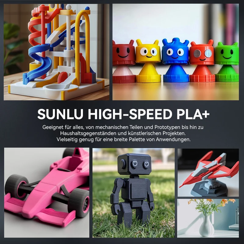 SUNLU High Speed PLA+, Hohe Geschwindigkeit PLA+ 3D Drucker Filament 1KG