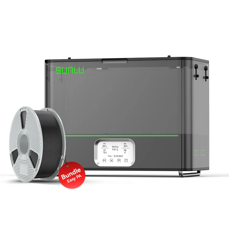 SUNLU FilaDryer E2, Bis zu 110℃, Professionelles Trocknen und Tempern, Geboren für technische 3D Druck Filamente