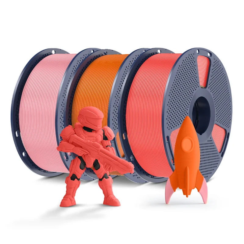 SUNLU PLA, PLA+, PLA Meta, PLA Matte, Rainbow, Multi-color Silk 3KG Mehrfarbiges Filament Bündel