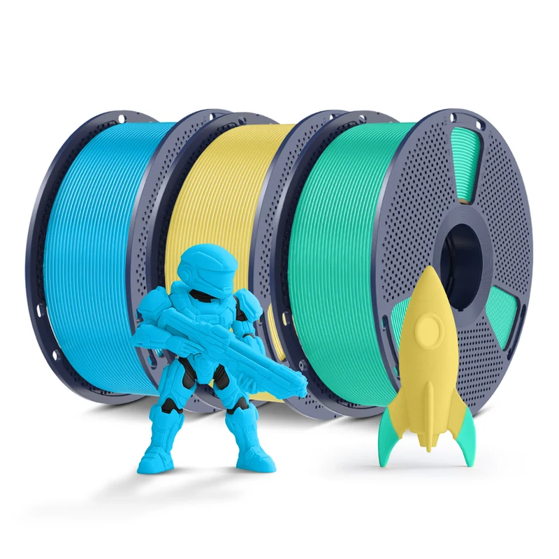 SUNLU PLA, PLA+, PLA Meta, PLA Matte, Rainbow, Multi-color Silk 3KG Mehrfarbiges Filament Bündel